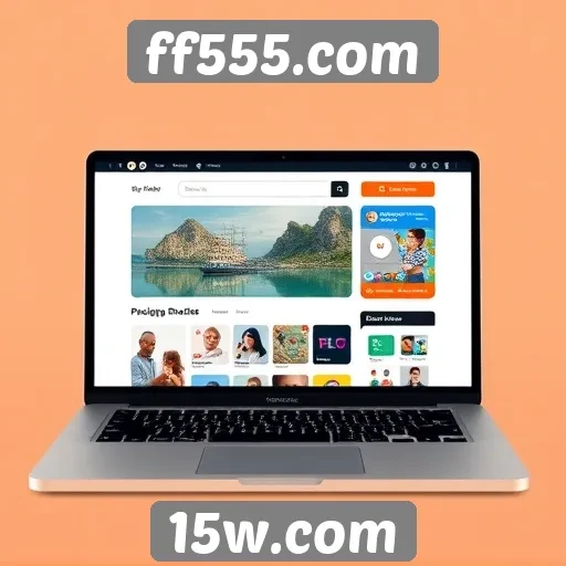 ff555.com e sua interface de usuário